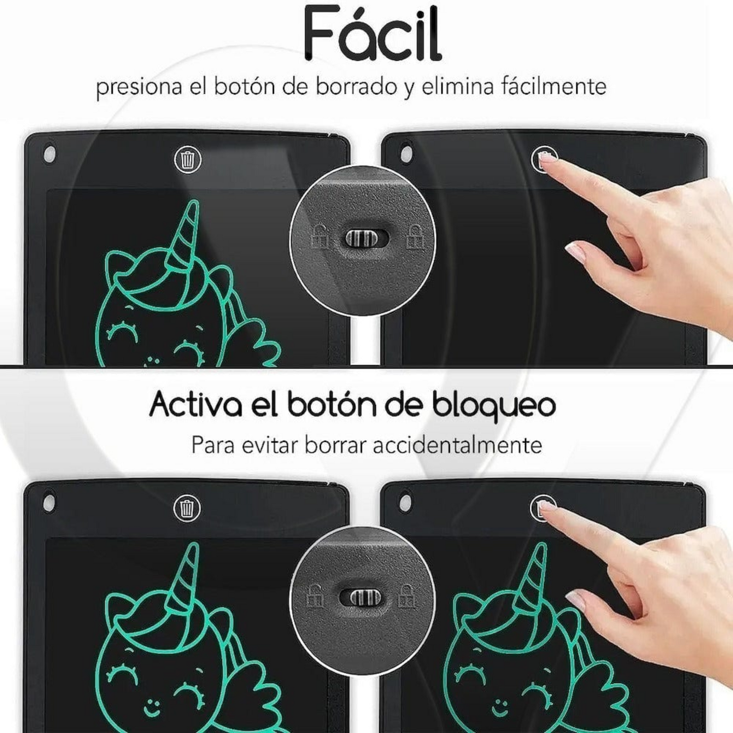 Pizarra Mágica Lcd Para Niños 8.5 In